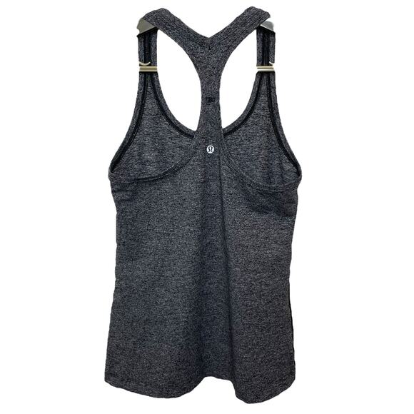 Lululemon Heathered Gray Racerback Tank Top Athletic Running Women’s Size 2 - Picture 4 of 7